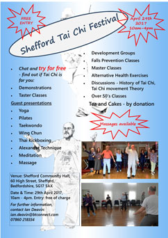 Shefford Tai Chi Festival poster