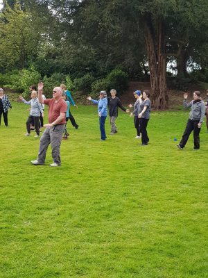 Tai Chi walking at the Swiss Garden