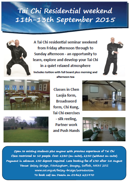 Tai chi residential weekend
