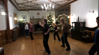 Group Tai chi practice at St Katherines Parmoor
