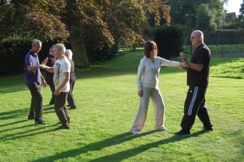 Push hands at Belsey Bridge  Tai Chi workshop