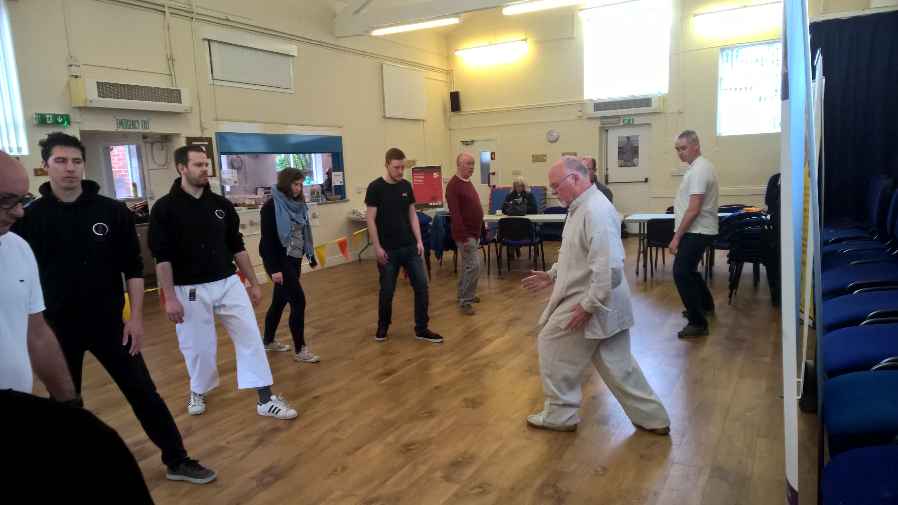 Tai Chi practice at the festival