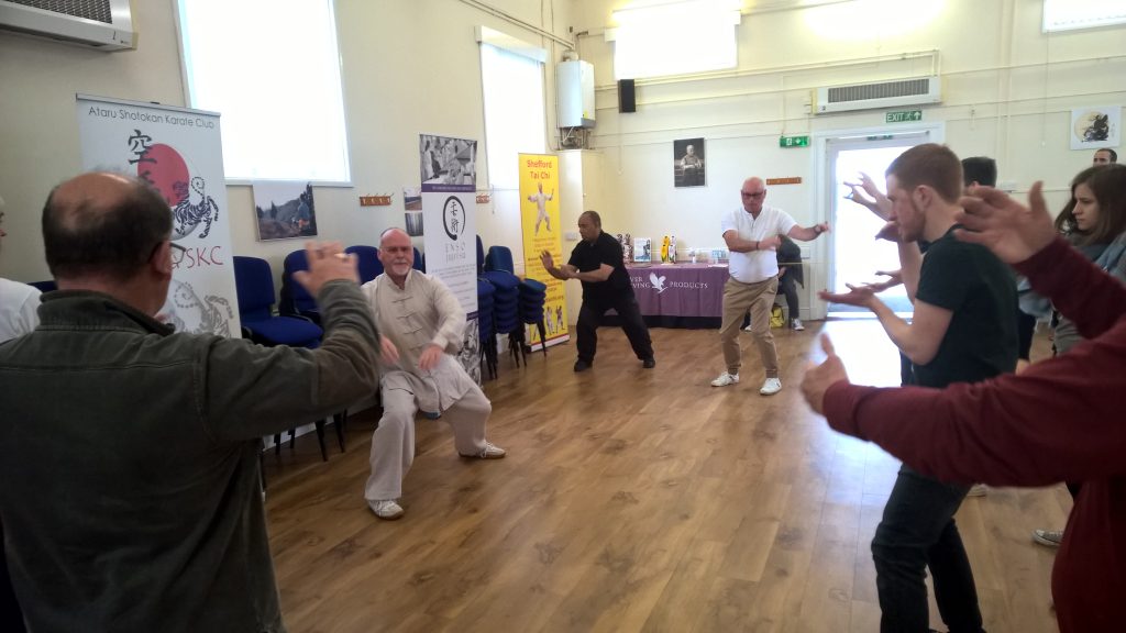 Tai Chi group practice at the Festival