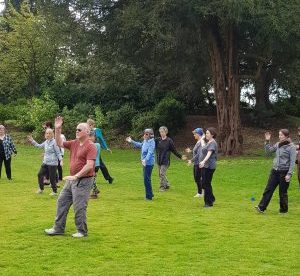 Tai Chi class at the Swiss Garden