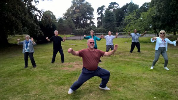 Ian with Shefford Tai Chi group on a workshop