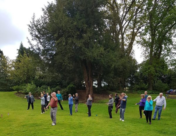 Tai Chi class at the Swiss Garden