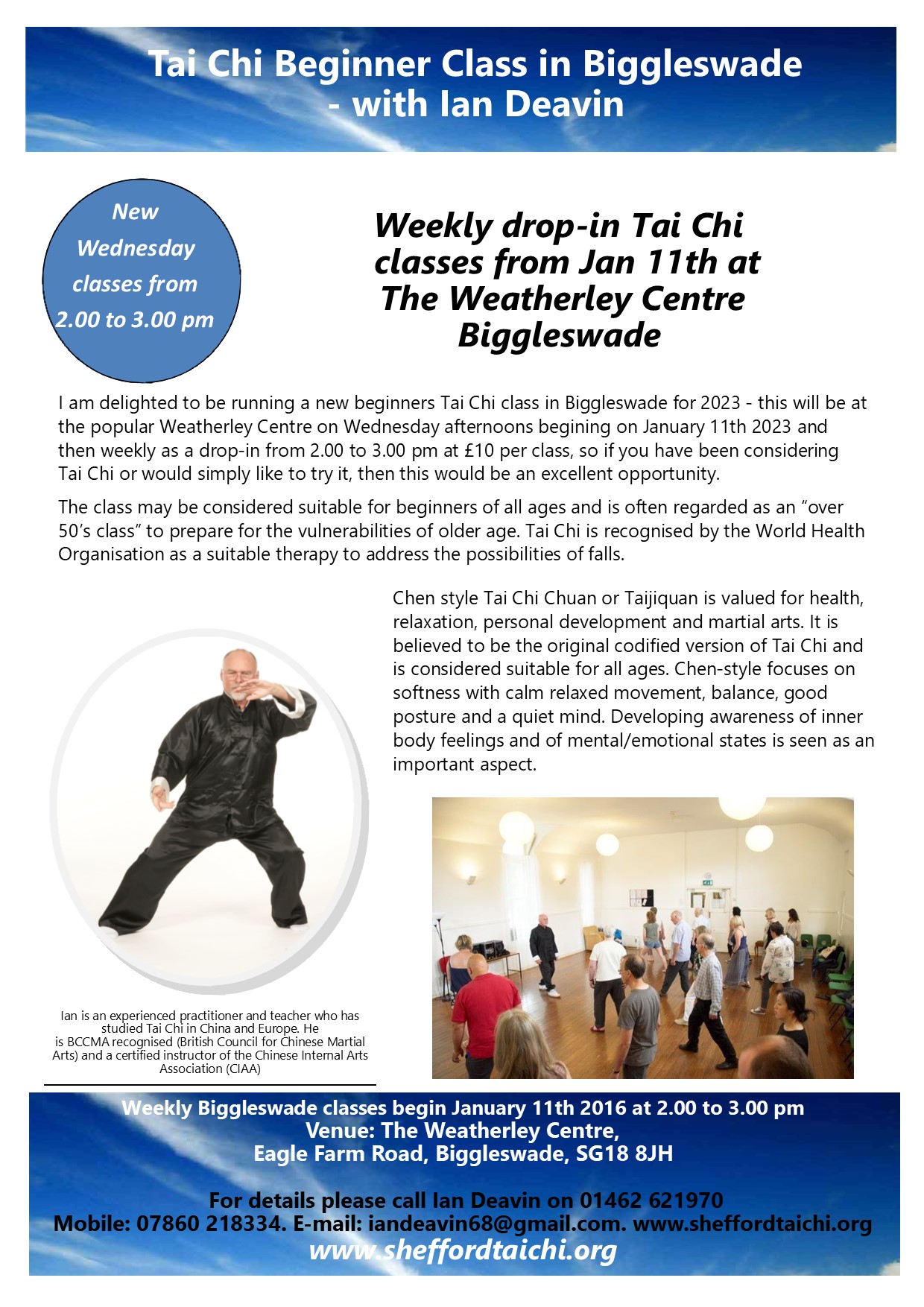 Tai Chi classes in Biggleswade
